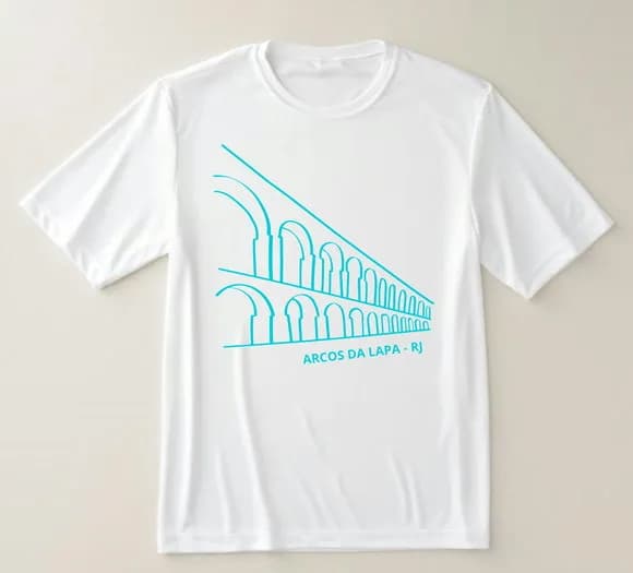 Camiseta Turística Arcos da Lapa