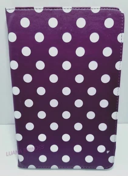 Capa Roxa de Couro para Tablet - 1 Unidade