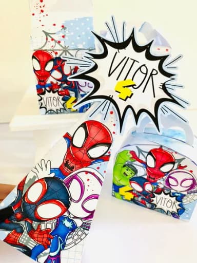 Kit 30 Lembrancinhas Homem Aranha