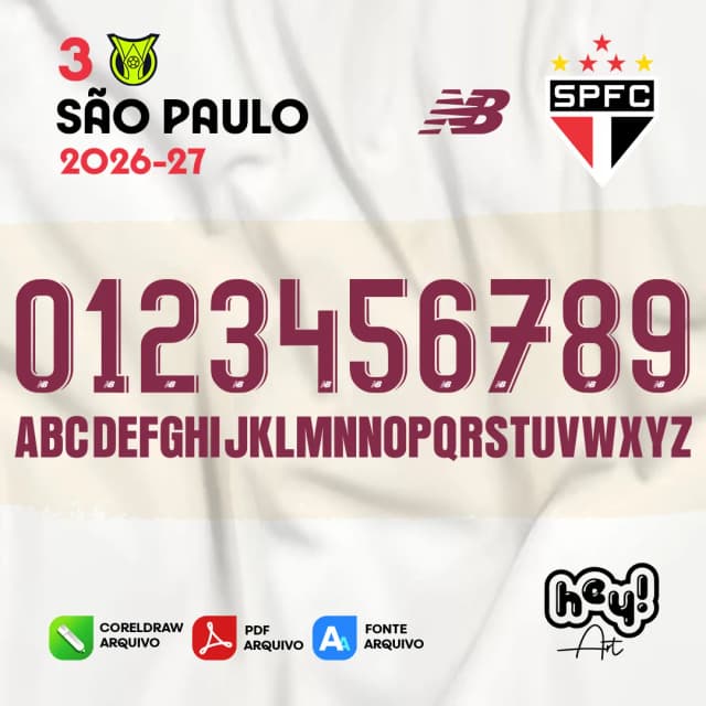 Fonte Vetor São Paulo 2026/27 Third