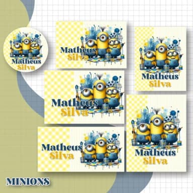 60 Etiquetas Escolares Personalizadas Prova D