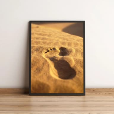 Quadro Pegada na Areia 370