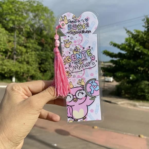 Marca Páginas Plastificado Tassel - Dia do Professor