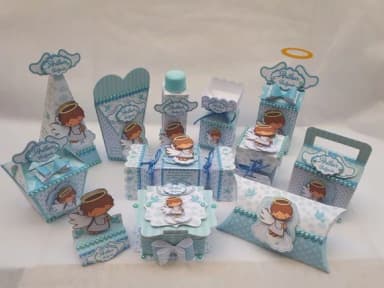 Kit 60 Lembrancinhas Batizado