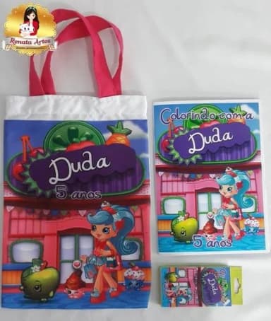 Kit colorir na sacola SHOPKINS