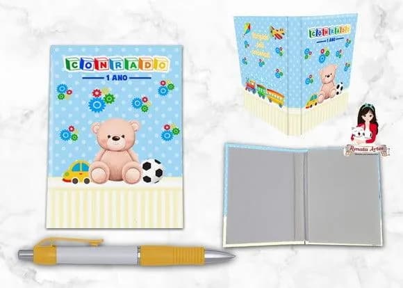Bloquinho com Caneta Fábrica de Brinquedos
