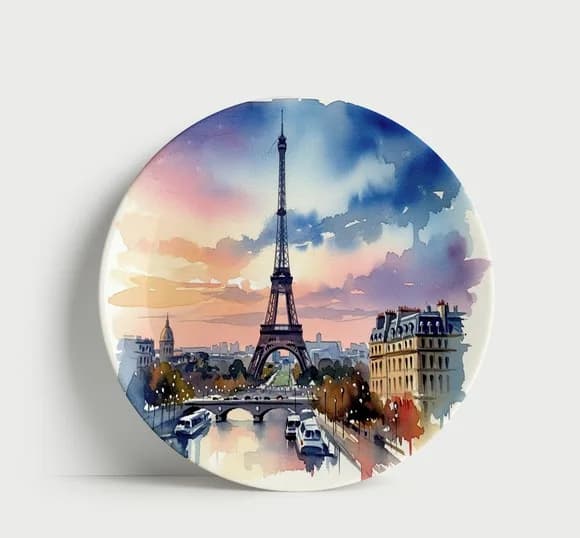 Prato Decorativo Paris - Arte e Sofisticação Francesa
