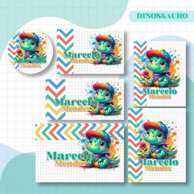 60 Etiquetas Escolares Personalizadas Prova D