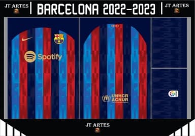 Vetor da Camisa do Barcelona Local 2022/2023