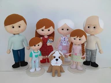 Família Terapêutica em Feltro.