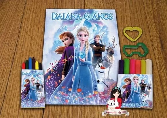 Kit Passatempo Personalizado Frozen 2020