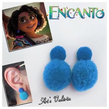 Brincos Da Mirabel Encanto - Azul