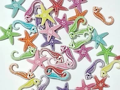 Pingentes Fundo do Mar Variados Pacotes com 40 Unidades