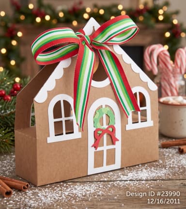 Caixa Casinha de Natal - Arquivo de Corte
