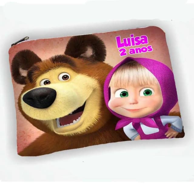 Necessaire Personalizada lembrancinhas Marsha e o Urso