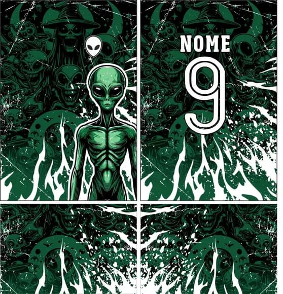 Arte Vetor Camisa Interclasse Aliem Mod-474