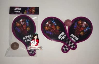 Raquetes de Ping Pong Tema Five Nights At Freddy's