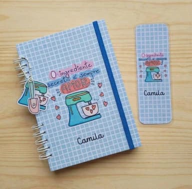 Caderno de Receitas Personalizado c/ Nome