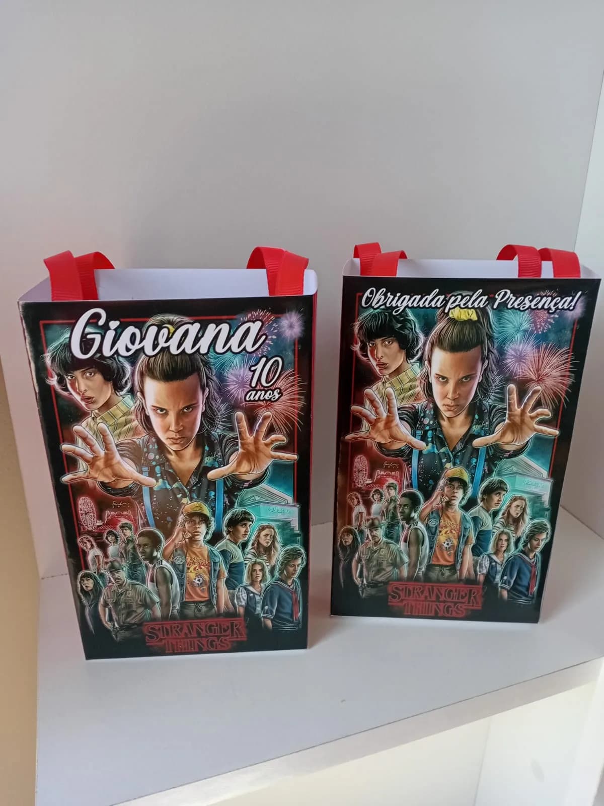 Sacolinhas Personalizadas Stranger Sthings para Lembrancinhas