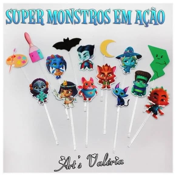 Topper Super Monstros em Ação - Valor unitário