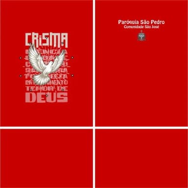 Arte Vetor Camisa Crisma 2024 Pomba
