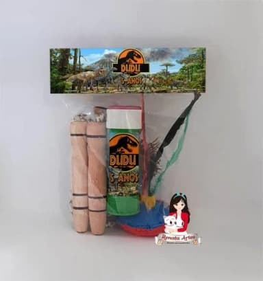 Kit Lembrancinha com Bolha de Sabão Jurassic Park