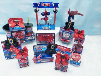 Kit 60 Lembrancinhas Homem Aranha