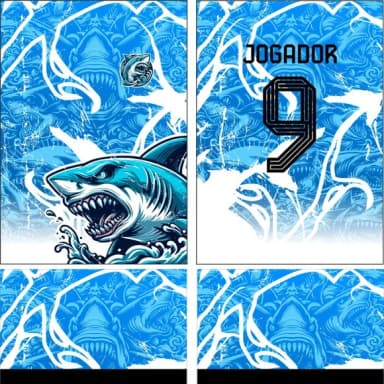 Arte Vetor Camisa Interclasse Tubarão 348