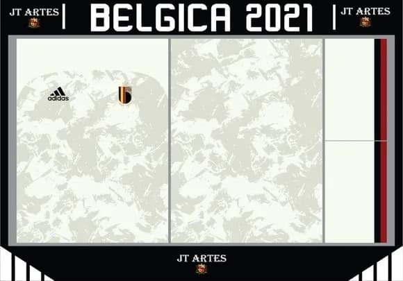 Vetor da Camisa da Belgica 2021