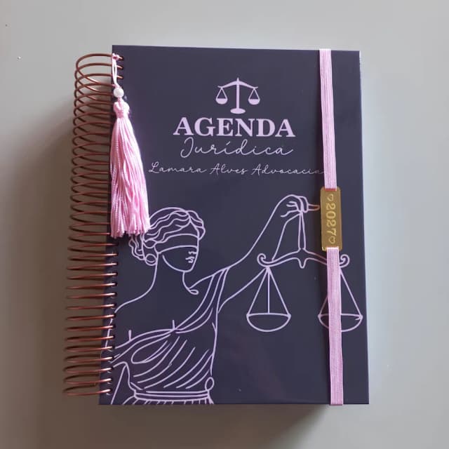Agenda Jurídica Personalizada 2027 para Advogados Deusa da Justiça Planner Jurídico