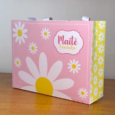 PEGUE E MONTE - Sacolinhas Personalizadas MARGARIDAS - Decoração de Festa | Lembrancinhas | Aniversário | Personalizados