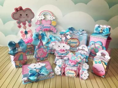 Kit 60 Lembrancinhas Chuva de Amor