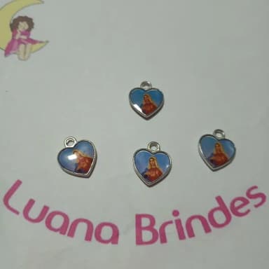 Medalha Dupla Face I.c. Maria Niquel 1,7cm Pct 10 Unidaes