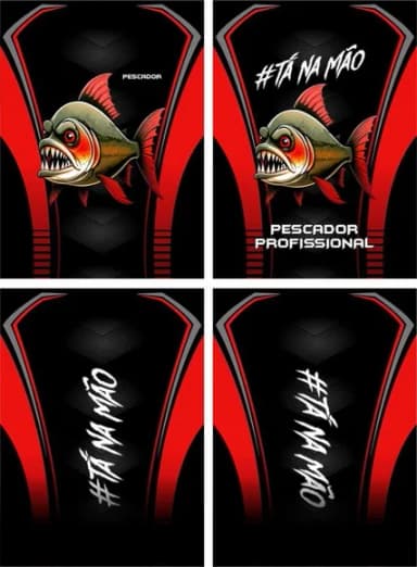 Arte Vetor Camisa Pesca-mod-0103
