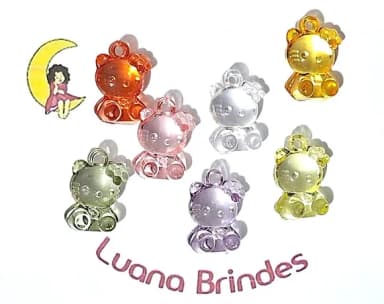 Pingente Hello Kitty Acrílico 2,5cm Pacote com 15 Unidades