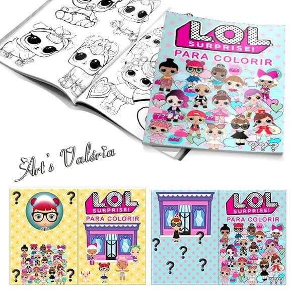 Livrinho Lol Surprise para Colorir - 10x15cm