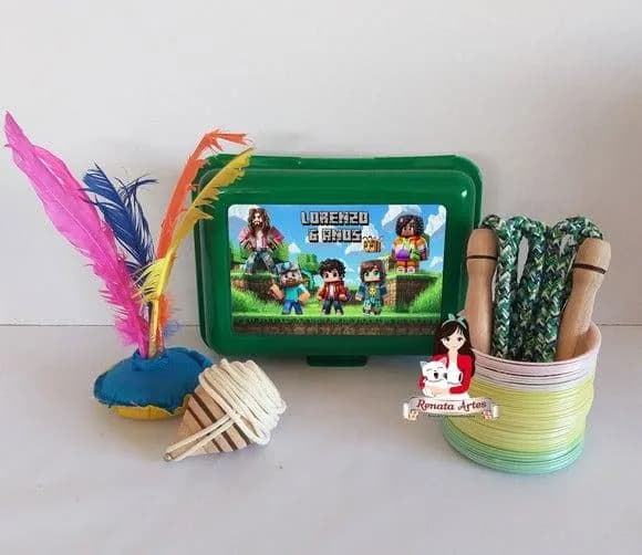 Maleta Baú Boa Infância Minecraft Filme