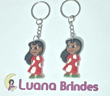 Chaveiro Lilo Emborrachado Pacotes com 6 Unidades