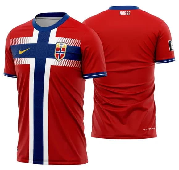 Arte Vetor Camisa Noruega Concept 2026