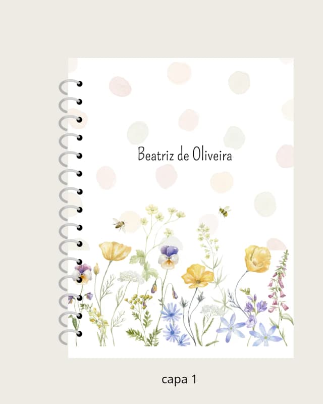 Caderno Campo Florido
