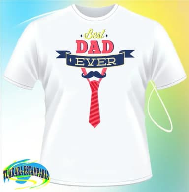 Camiseta BEST DAD EVER - MELHOR PAI DE TODOS