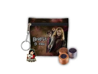 Chaveiro Porta Moedas Personalizado Harry Potter
