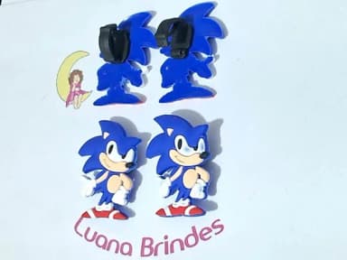 Pins para Cadarço Sonic 4,2cm Pacotes com 6 Unidades