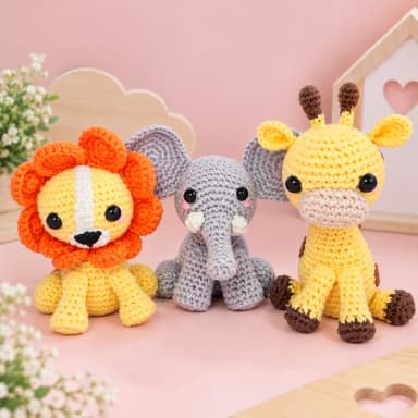 Bichinhos Safari Amigurumi