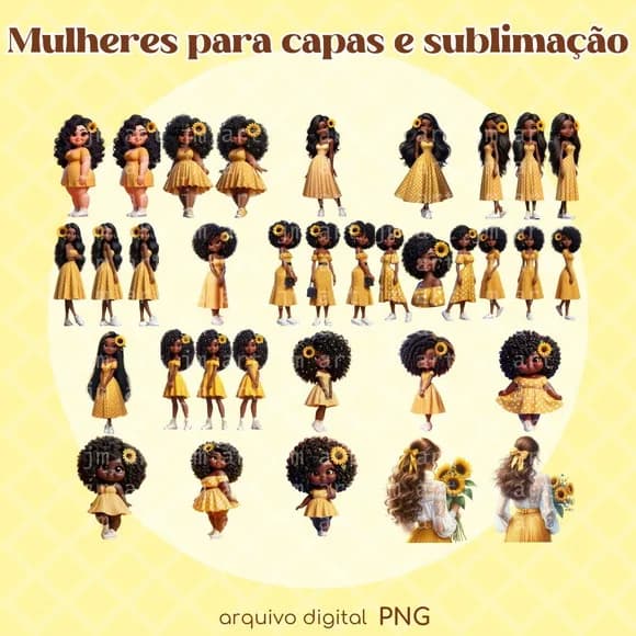 Combo Mulheres Setembro Amarelo - Girassol