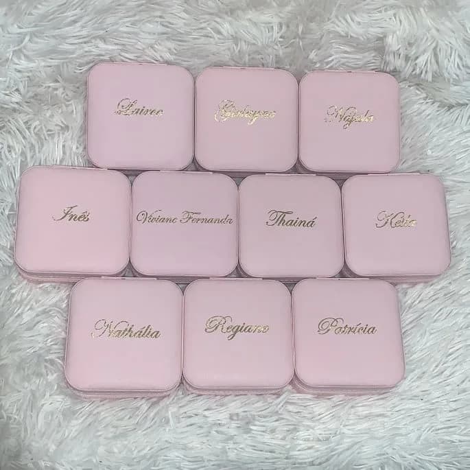 Porta Joias Personalizado Dia da Mulher, 15 Anos, Madrinhas