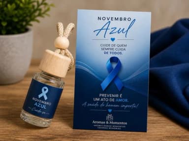Aromatizador para Carro - Dia dos Pais - Novembro Azul