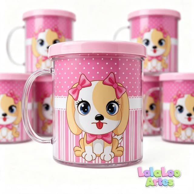Caneca Cachorrinhos Personalizada
