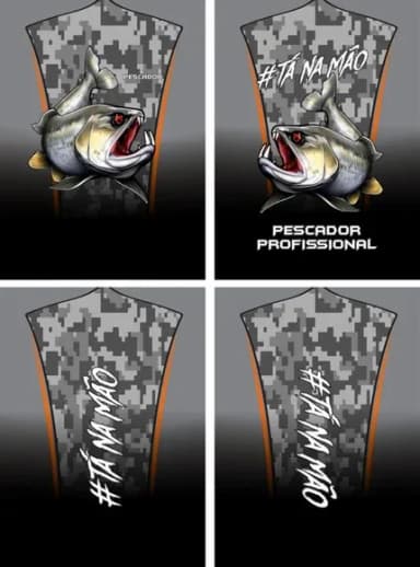 Arte Vetor Camisa Pesca-mod-0139