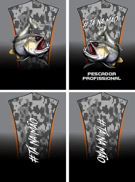 Arte Vetor Camisa Pesca-mod-0139